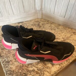 Women’s Puma Black and Pink Sneakers